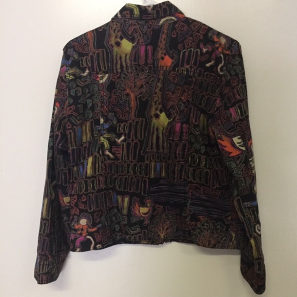Chico’s Graphic Zip Up Jacket - Picture 5 of 5